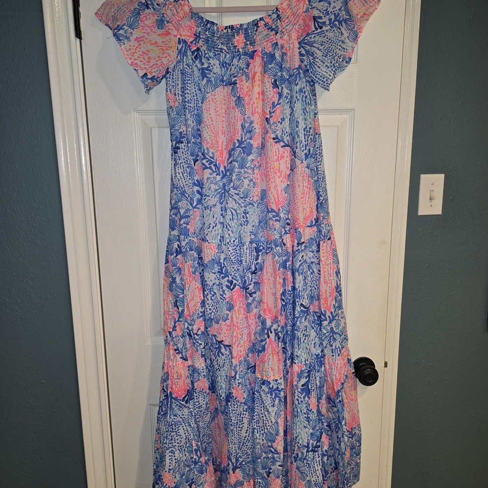 Lilly Pulitzer Dezi Off-Shoulder Maxi Dress